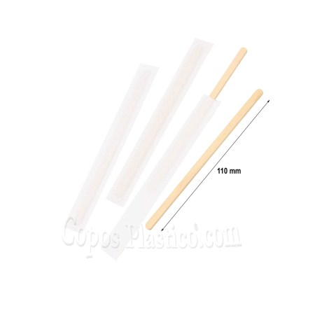 Agitador de Café 110mm Madeira - Pacote de 150 unidades