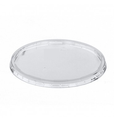 Tampa Plana Fechada copo Cartão Transparente 192ml (6Oz) Manga 100